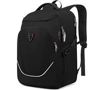 Travel Laptop Backpack, Anti Theft Large Mens with USB Jack, Water Resistant Rucksack for Men TSA Approved 17 Inch Computer Work Bag Womens for Business, Black
