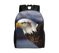 Travel Laptop Backpack For Women Men,Waterproof Lightweight Cute Backpack Animals Bald Eagle Casual Daypack