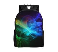 Travel Laptop Backpack For Women Men,Waterproof Lightweight Cute Backpack Rainbow Smoke Casual Daypack
