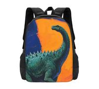 Travel Laptop Backpack Notebook Bags Daypack, Dino Orang Navy, One Size, Casual Travel Backpack