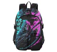 Travel Laptop Backpack Skull Save Your Soul Work College School Bookbag