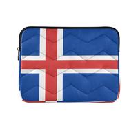 Travel Laptop Bag Handbag 13-14 Inch Soft Lining, National Flag of Iceland, Tablet Briefcase Carrying Bag for Men Women