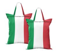 Travel Laundry Bag Waterproof Yoga Gym 2 Pack Travel Bag for Dirty Laundry with Handle Italian Flag Official Accurate Size