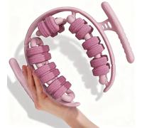 Travel Leg Massager, Office Massage Roller，No Assembly Portable Massage Roller, Leg-Specific Massage Wheel，Relieve Soreness & Swelling,Leg Roller for Sensitive Skin for Circulation (Pink)