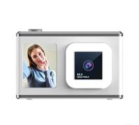 Travel Light with 50MP Digital Camera Designed for Easy Use, Featuring a Compact Size and Zoom Options (white + 64g)