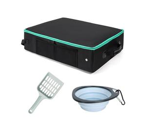 Travel Litter for Portable Chat, Waterproof and Lightweight Foldable Tank with Practical Closure, Ideal for Travel, Car, Campsite or Hotel, Reusable and Simple Accessories of the Cat