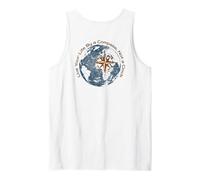 Travel Live by Compass Not Clock Adventure Retirement Tank Top