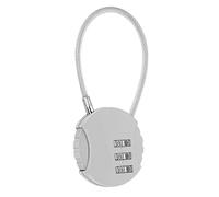 Travel Lock Padlock with Code - Round Shape Combination Lock - Travel Backpack Accessories, 3 Digit Combination Lock for Iron Door, Luggage, Toolbox, Suitcase