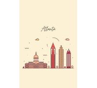 Travel lover gifts | Travel enthusiast gifts | City Themed Journal / Diary / Notebook | Atlanta Traveler Gift | 6 x 9 inches (A5 Size) | 120 Pages