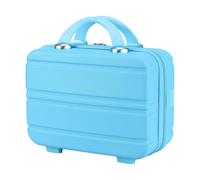 Travel Luggage Carrying Case-14 Inch Large Capacity Makeup Travel Case with Handle Makeup Carrying Case | Fashionable Organizer for Camping and Travel, blue, Se référer au descriptif, Refer to