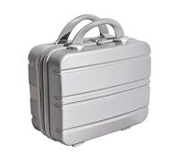 Travel Luggage Carrying Case-14 Inch Large Capacity Makeup Travel Case with Handle Makeup Carrying Case | Fashionable Organizer for Camping and Travel, Grey, Se référer au descriptif, Refer to