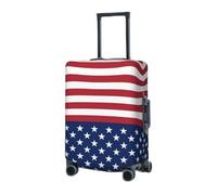 Travel Luggage Cover Elastic Luggage Covers American Flag Stars Stripes Suitcase Cover Luggages Protector for Travel Anti-Scratch Suitcase Covers for Adult Washable Luggages Decorative (18-32 inch),