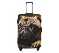 Travel Luggage Cover Elastic Suitcase Cover Anti-Scratch Luggage Protector | Cry Pug Suitcase Protector Washable Travel Sleeve Baggage Covers Fit 18-32 Inch Luggage