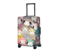 Travel Luggage Cover for Suitcase Elastic Suitcase Protector Cute colorful sheep cartoon pattern Suitcase Covers Washable Suitcase Protective Cover Dust-proof Luggage Covers Fit 18-32 Inch Luggage,