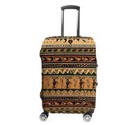 Travel Luggage Cover for Suitcase Protection, Fits 18-32 Inch - Durable Elastic Luggage Protector, Bohemia Style Traditional African Pattern Suitcase Cover for Travel, Scratch & Dirt Resistant, style