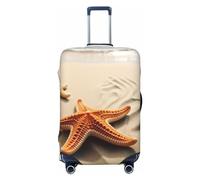 Travel Luggage Cover for Suitcase Tsa Approved, Washable Elastic Suitcase Protector, Starfish on The Sand Beach Landscape Suitcase Cover Anti-scratch Baggage Cover Fits 22-24 Inch Luggage Sleeve,