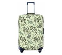 Travel Luggage Cover - Funny Snake No.20067 Washable Suitcase Covers Protector Fits 18-32 Inch Luggage, Black, L