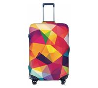 Travel Luggage Cover Sea Turtle, High Elasticity Washable Travel Baggage Protector Case Fits, Geometry Colorful, 22-24 in