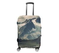 Travel Luggage Cover Suitcase Cover Suitcase Protector Alaska Mountains Luggage Covers Washable Baggage Cover Elastic Anti-Scratch Suitcase Case Protector for Adult Personalized Suitcase Covers,