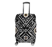 Travel Luggage Cover Suitcase Cover Suitcase Protector Black White Pattern Luggage Covers Washable Baggage Cover Elastic Anti-Scratch Suitcase Case Protector for Adult Personalized Suitcase Covers,