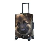 Travel Luggage Cover Suitcase Cover Suitcase Protector Cute german shepherd Luggage Covers Washable Baggage Cover Elastic Anti-Scratch Suitcase Case Protector for Adult Personalized Suitcase Covers,