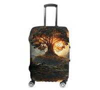 Travel Luggage Cover Suitcase Cover Suitcase Protector Natural Beauties Luggage Covers Washable Baggage Cover Elastic Anti-Scratch Suitcase Case Protector for Adult Personalized Suitcase Covers,