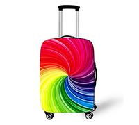 Travel Luggage Cover Suitcase Elastic Protector, Morbuy Stretch Fabric Spandex Suitcase Trolley Print Elasticated Stretch Dustproof Baggage Protection (Rainbow,XL)