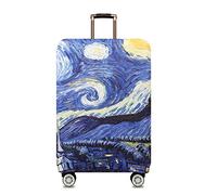 Travel Luggage Cover Suitcase Protector - Van Gogh'S Starry Night Print Stretch Baggage Trolley Case Cover 18-32 Inch, Elastic Trunk Case Valise Cover Trip Accessories,L