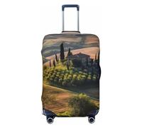Travel Luggage Cover Tuscany Landscape Tree Scenery Farm Suitcase Protector Elastic Washable Baggage Covers Anti-scratch Luggage Suitcase Cover Thicken Luggage Protector Fits 18-32 Inch Luggage,