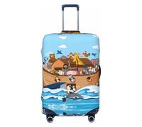 Travel Luggage Covers - Animals on Noah's Ark Floating Elasticity Suitcase Covers Protector for Luggage 18-32 Inch
