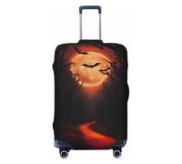 Travel Luggage Covers - Bat Sun Forest Path Elasticity Suitcase Covers Protector for Luggage 18-32 Inch