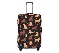 Travel Luggage Covers - Chocolate Labrador Retriever Dog Elasticity Suitcase Covers Protector for Luggage 18-32 Inch