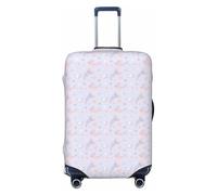 Travel Luggage Covers - Cute Axolotl Love Purple Elasticity Suitcase Covers Protector for Luggage 18-32 Inch