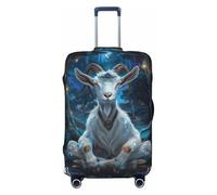 Travel Luggage Covers - Forest Meditating Goat Elasticity Suitcase Covers Protector for Luggage 18-32 Inch