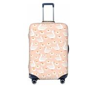 Travel Luggage Covers - Geese and Flower Elasticity Suitcase Covers Protector for Luggage 18-32 Inch