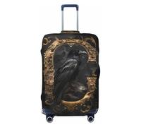 Travel Luggage Covers - Gothic Raven Portrait Elasticity Suitcase Covers Protector for Luggage 18-32 Inch