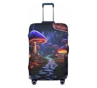 Travel Luggage Covers - Jungle Path Glowing Mushrooms Elasticity Suitcase Covers Protector for Luggage 18-32 Inch