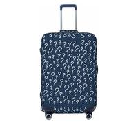Travel Luggage Covers - Question Marks Elasticity Suitcase Covers Protector for Luggage 18-32 Inch