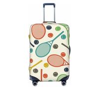 Travel Luggage Covers - Racket and Tennis Ball Elasticity Suitcase Covers Protector for Luggage 18-32 Inch