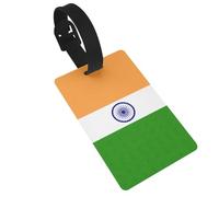 Travel Luggage Tag Indian Flag Print Privacy Protection ID Tags Personalized Address Tag
