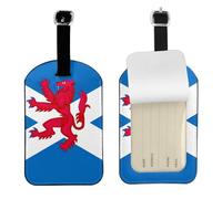 Travel Luggage Tag Lion Rampant Scotland Scottish Privacy Cover Pu Leather Suitcase Tag for Women
