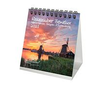 Travel Magic Benelux - Netherlands, Belgium and Luxembourg Desk Calendar for 2023 Format 10 cm x 10 cm Seelenzauber