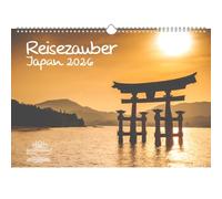 Travel Magic Japan DIN A3 Calendar for 2026 Japan Tokyo City Travel Country - Contents: 1 x Calendar, 1 x Christmas Pendant, 1 x Greeting Tag (Total 3 Pieces)