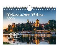 Travel Magic Poland DIN A5 Calendar for 2026 Warsaw Holiday Baltic Sea Coast - Contents: 1 x Calendar, 1 x Christmas Pendant, 1 x Greeting Tag (Total 3 Pieces)