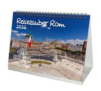Travel Magic Rome DIN A5 Desk Calendar for 2026 Holiday Mediterranean Italy Seelenzauber