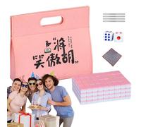Travel Mahjong Set, Mahjong Playset | Small Chinese Mahjong Pieces | Mahjong Board Game, Family Mahjong Game Including Tablecloth, Carry Bag, Dice, Tile Ruler for Leisure with the