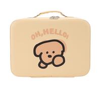 Travel Makeup Bag 9.45x7.09x4.72in Portable Waterproofing PU Leather High Capacity Cosmetic Bag, Multifunctional Pack Case,Upgraded Opening Design