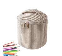 Travel Makeup Bag - Convenient Makeup Organizer | Large Capacity Corduroy Case, Soft and Slim Cosmetic Bag for Women, Students, Home, School, U, b, Please refer to the description