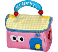 Travel Makeup Bag for Women, House Shaped Cosmetic Bag, Cute Cottage Cotton Makeup Bags, Portable Wash Bag for Makeup & Skincare