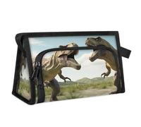 Travel Makeup Bag for Women Men Antiquity Tyrannosaurus Rex Dinosaur Cosmetic Wash Pouch Bag Toiletry Toiletries Shower Bag Organizer